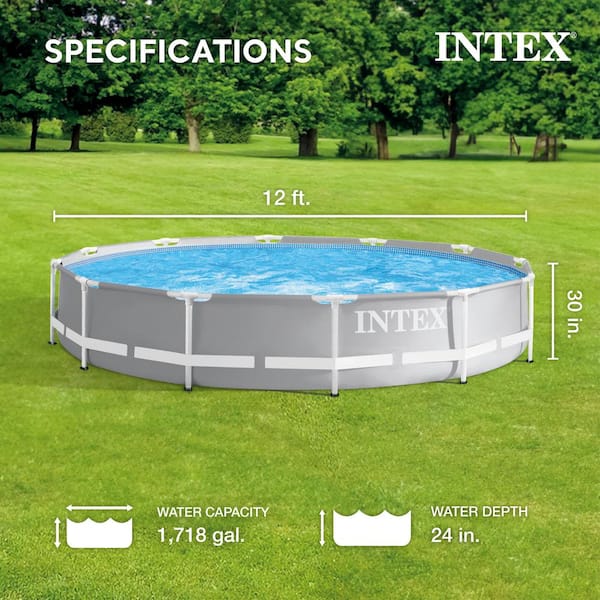 Intex 12ft x 30in Prism Frame Pool only