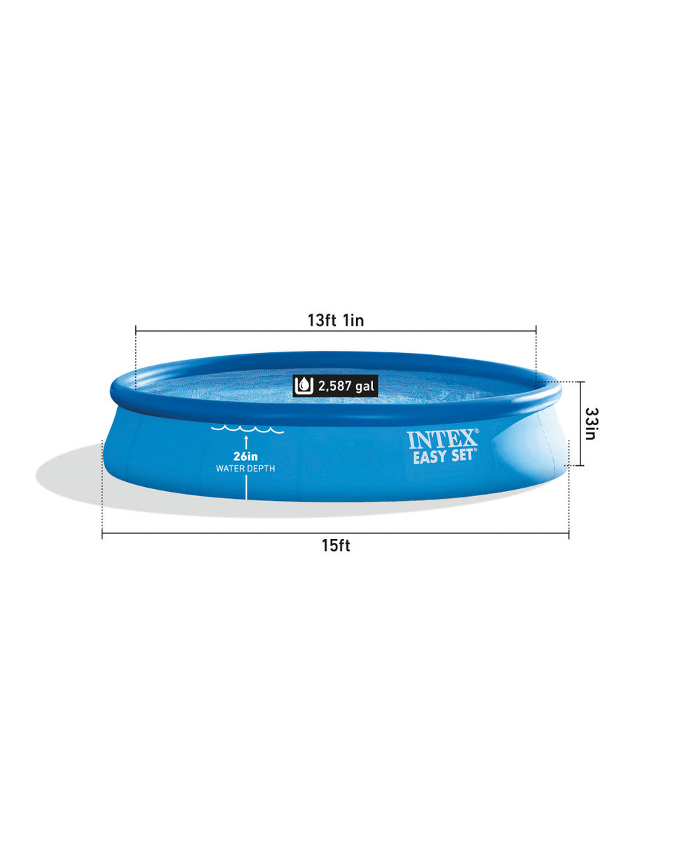 Easy Set® 15' x 33" Inflatable Pool w/ Filter Pump