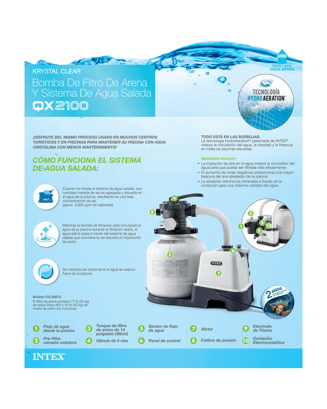 Krystal Clear™ Sand Filter Pump - 2100 GPH