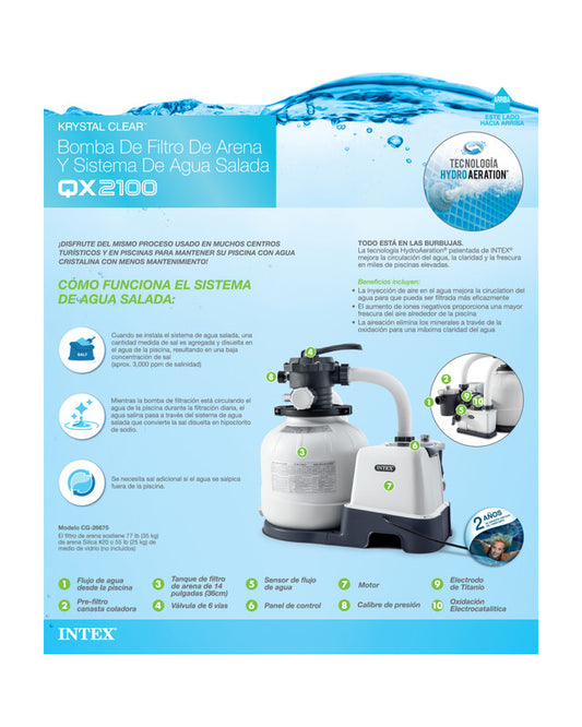 Krystal Clear™ Sand Filter Pump - 2100 GPH